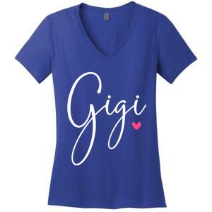 Gigi Grandma MotherS Day Christmas Birthday Gift Women's V-Neck T-Shirt