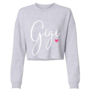 Gigi Grandma MotherS Day Christmas Birthday Gift Cropped Pullover Crew