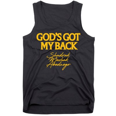 God’S Got My Back Shadrach Meshach Abednego Tank Top