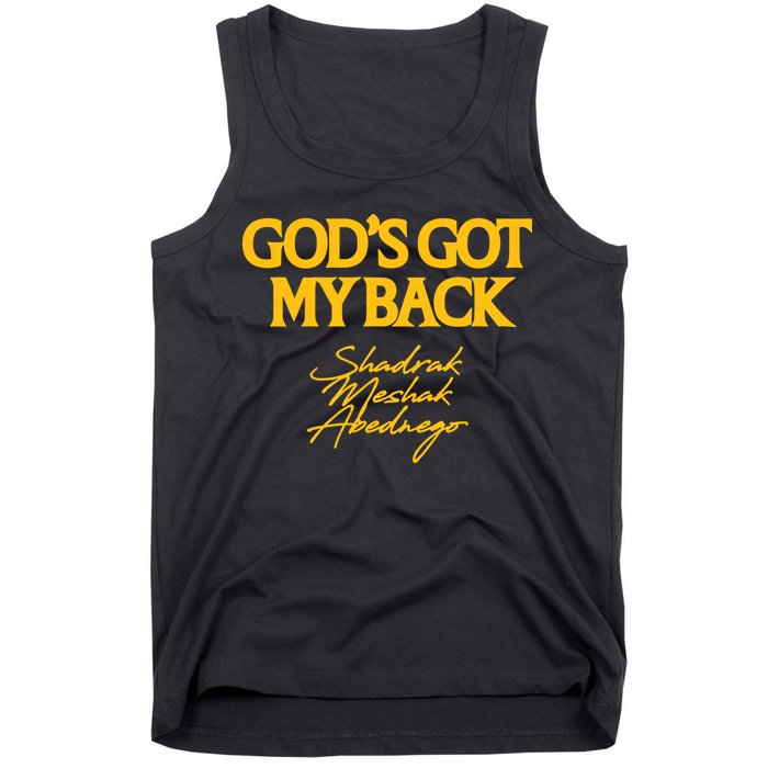 God’S Got My Back Shadrach Meshach Abednego Tank Top
