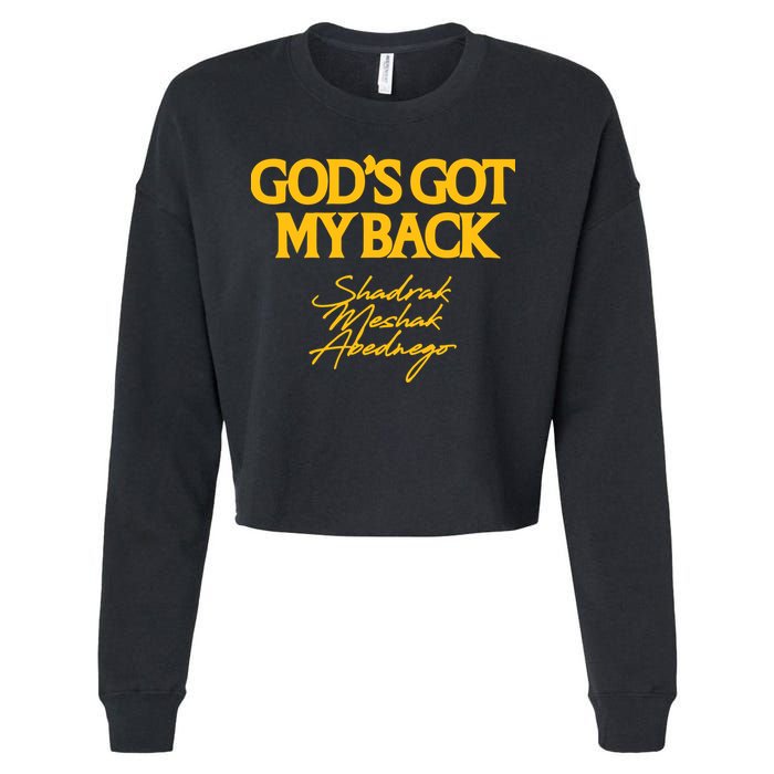God’S Got My Back Shadrach Meshach Abednego Cropped Pullover Crew