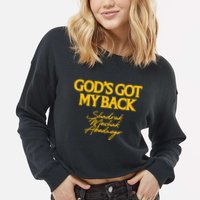 God’S Got My Back Shadrach Meshach Abednego Cropped Pullover Crew