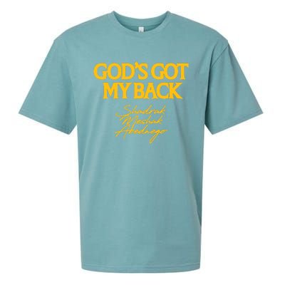 God’S Got My Back Shadrach Meshach Abednego Sueded Cloud Jersey T-Shirt