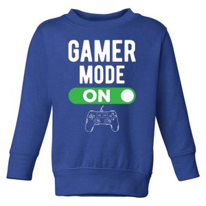 Gaming Game Mode On Controller Gift Video Games Multiplayer Funny Gift Toddler Sweatshirt