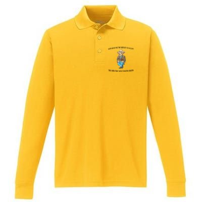 God Grant Me The Serenity To Accept The Vibes Performance Long Sleeve Polo