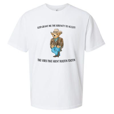 God Grant Me The Serenity To Accept The Vibes Sueded Cloud Jersey T-Shirt