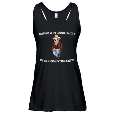 God Grant Me The Serenity To Accept The Vibes That Aren’t Rootin Tootin Ladies Essential Flowy Tank