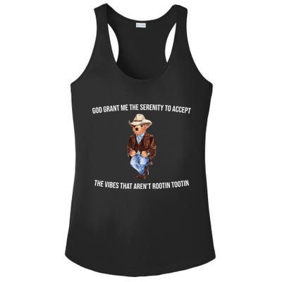 God Grant Me The Serenity To Accept The Vibes That Aren’t Rootin Tootin Ladies PosiCharge Competitor Racerback Tank