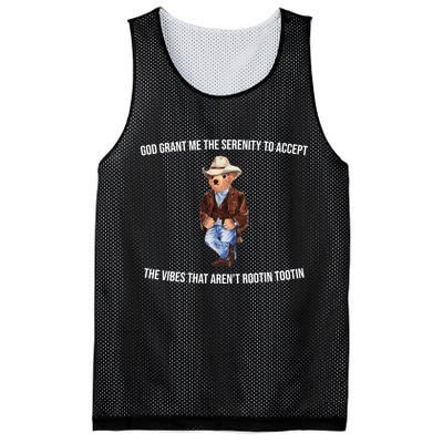 God Grant Me The Serenity To Accept The Vibes That Aren’t Rootin Tootin Mesh Reversible Basketball Jersey Tank
