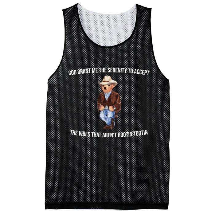 God Grant Me The Serenity To Accept The Vibes That Aren’t Rootin Tootin Mesh Reversible Basketball Jersey Tank