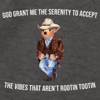 God Grant Me The Serenity To Accept The Vibes That Aren’t Rootin Tootin Vector Backpack