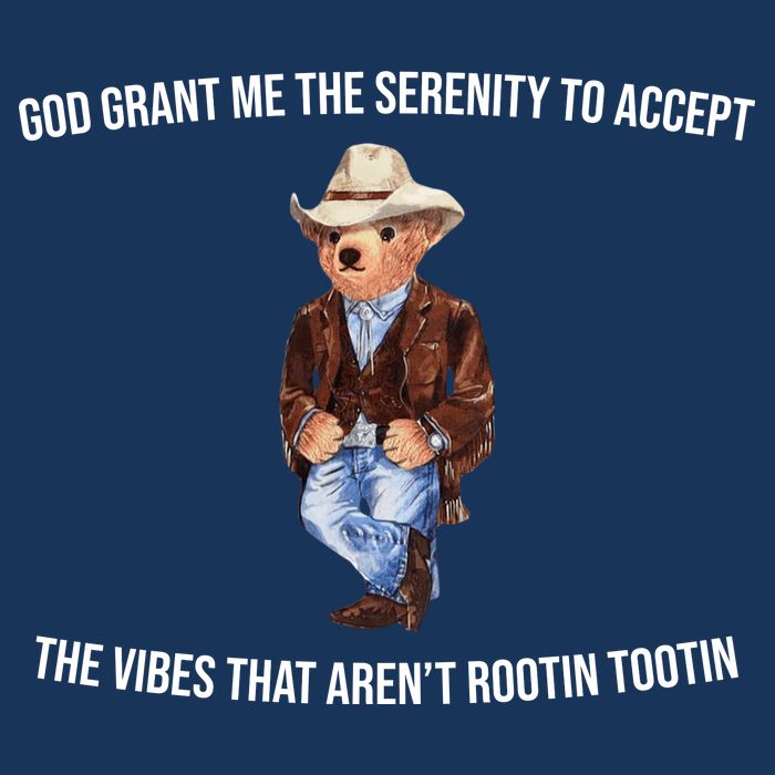 God Grant Me The Serenity To Accept The Vibes That Aren’t Rootin Tootin Infant Baby Jersey Bodysuit