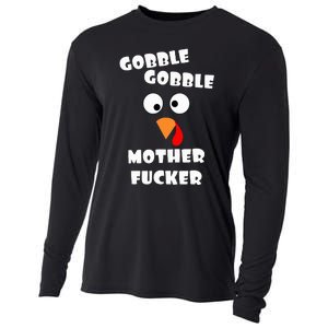 Gobble Gobble Motherfucker Turkey Thanksgiving Day Cooling Performance Long Sleeve Crew