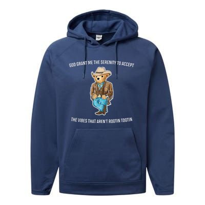 God Grant Me The Serenity To Accept The Vibes That Aren’t Performance Fleece Hoodie