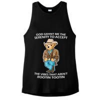 God Grant Me The Serenity To Accept The Vibes That Aren’t Rootin Tootin Ladies PosiCharge Tri-Blend Wicking Tank