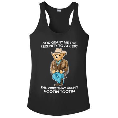 God Grant Me The Serenity To Accept The Vibes That Aren’t Rootin Tootin Ladies PosiCharge Competitor Racerback Tank