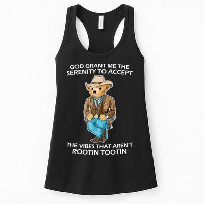 God Grant Me The Serenity To Accept The Vibes That Aren’t Rootin Tootin Womens Tank Top