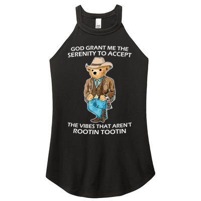 God Grant Me The Serenity To Accept The Vibes That Aren’t Rootin Tootin Women's Perfect Tri Rocker Tank