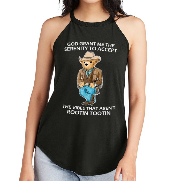 God Grant Me The Serenity To Accept The Vibes That Aren’t Rootin Tootin Women's Perfect Tri Rocker Tank