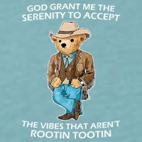 God Grant Me The Serenity To Accept The Vibes That Aren’t Rootin Tootin Sueded Cloud Jersey T-Shirt