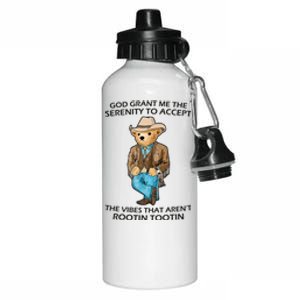 God Grant Me The Serenity To Accept The Vibes That Aren’t Rootin Tootin Aluminum Water Bottle