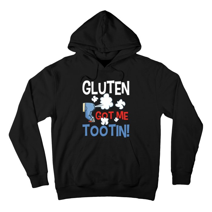 Gluten Got Me Tootin Gluten Allergy Celiac Disease Hoodie