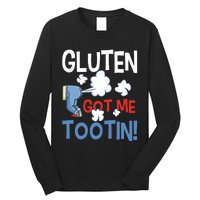 Gluten Got Me Tootin Gluten Allergy Celiac Disease Long Sleeve Shirt