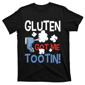 Gluten Got Me Tootin Gluten Allergy Celiac Disease T-Shirt