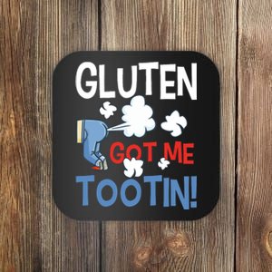 Gluten Got Me Tootin Gluten Allergy Celiac Disease Coaster