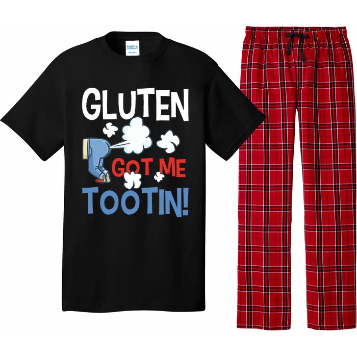 Gluten Got Me Tootin Gluten Allergy Celiac Disease Pajama Set