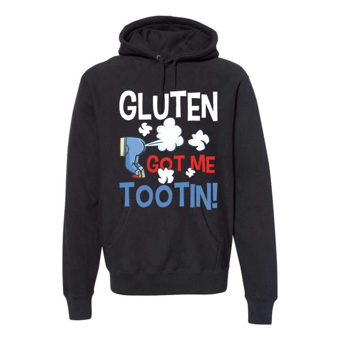 Gluten Got Me Tootin Gluten Allergy Celiac Disease Premium Hoodie