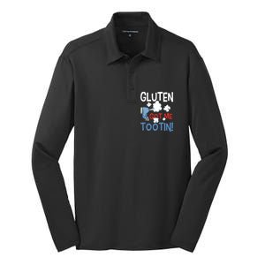 Gluten Got Me Tootin Gluten Allergy Celiac Disease Silk Touch Performance Long Sleeve Polo