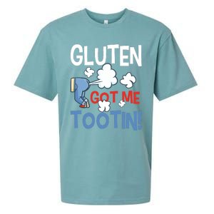 Gluten Got Me Tootin Gluten Allergy Celiac Disease Sueded Cloud Jersey T-Shirt