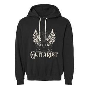 Guitarist Guitars Musician Guitar Player Garment-Dyed Fleece Hoodie