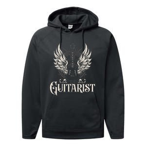 Guitarist Guitars Musician Guitar Player Performance Fleece Hoodie