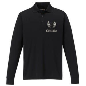 Guitarist Guitars Musician Guitar Player Performance Long Sleeve Polo