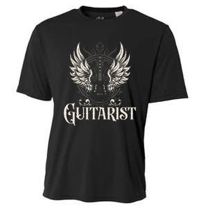 Guitarist Guitars Musician Guitar Player Cooling Performance Crew T-Shirt