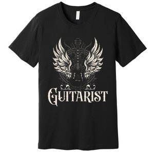 Guitarist Guitars Musician Guitar Player Premium T-Shirt