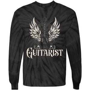 Guitarist Guitars Musician Guitar Player Tie-Dye Long Sleeve Shirt