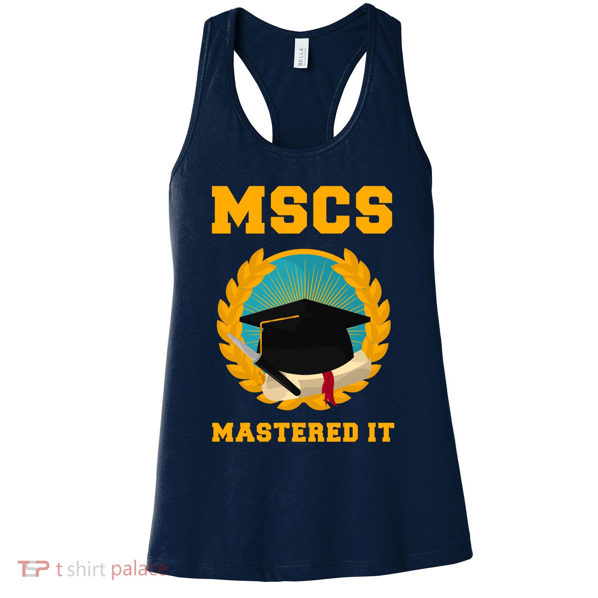 Graduation Gift MSCS Computer Science Women's Racerback Tank