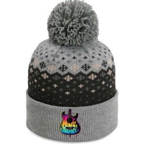 Guitar Graphic Music Lover Acoustic Guitar Player Musician The Baniff Cuffed Pom Beanie