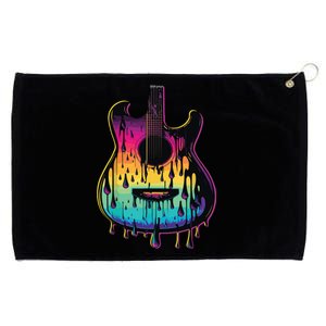 Guitar Graphic Music Lover Acoustic Guitar Player Musician Grommeted Golf Towel