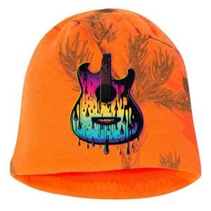 Guitar Graphic Music Lover Acoustic Guitar Player Musician Kati - Camo Knit Beanie