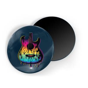 Guitar Graphic Music Lover Acoustic Guitar Player Musician Magnet