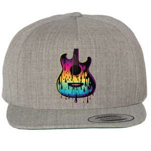 Guitar Graphic Music Lover Acoustic Guitar Player Musician Wool Snapback Cap