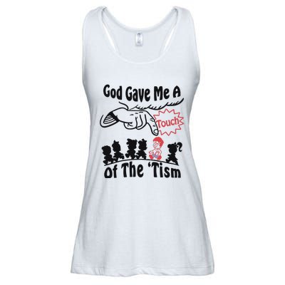 God Gave Me A Touch Of The ’Tism Ladies Essential Flowy Tank