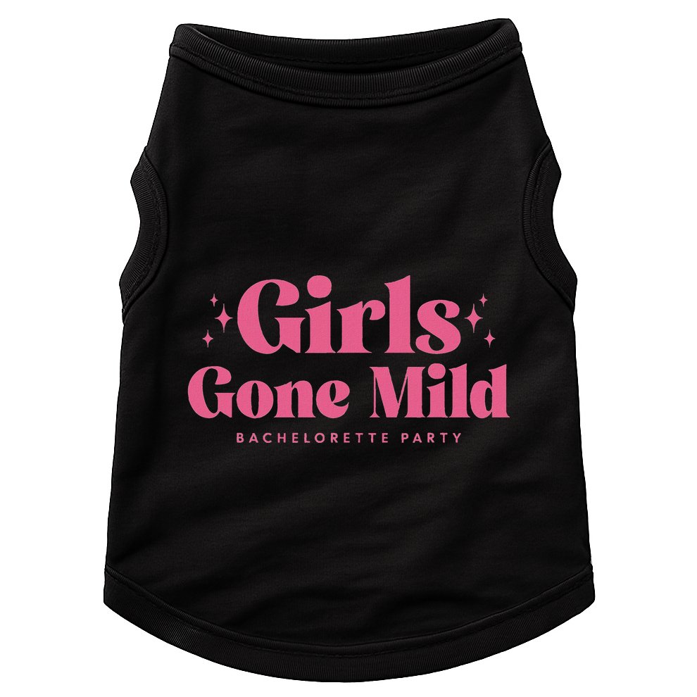 Girl Gone Mild Bachelorette Spa Slumber Bachelorette Party Doggie Tank