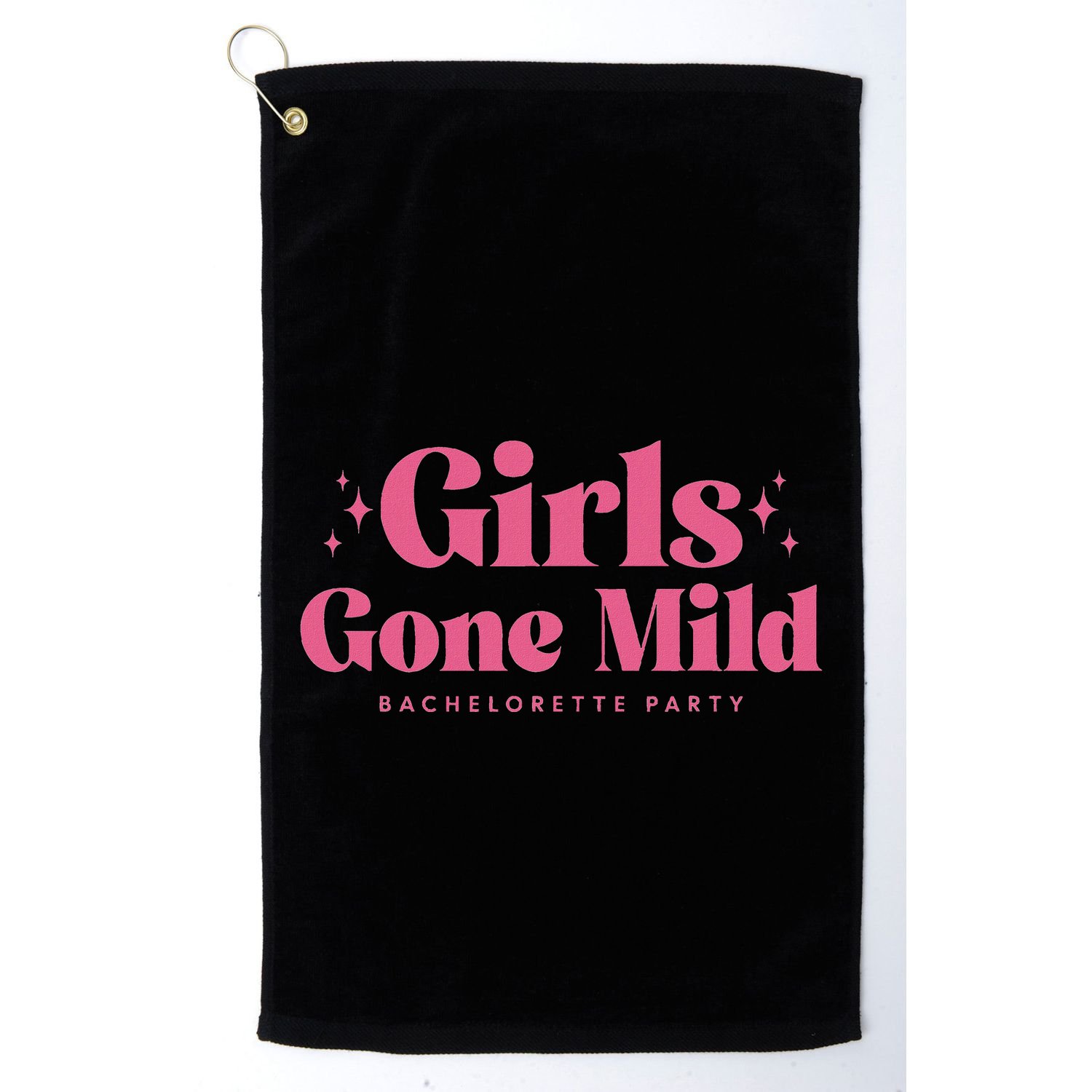Girl Gone Mild Bachelorette Spa Slumber Bachelorette Party Golf Towel