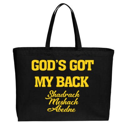 Gods Got My Back Shadrach Meshach Abedne Lake Cotton Canvas Jumbo Tote