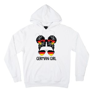 German Girl Messy Hair Germany Pride Patriotic Hoodie